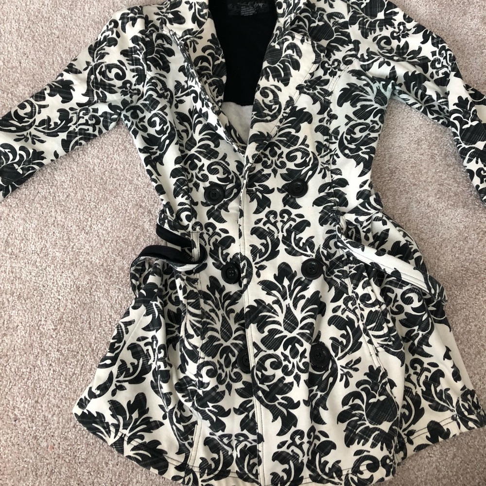 Paisley Black and White Daytrip Coat